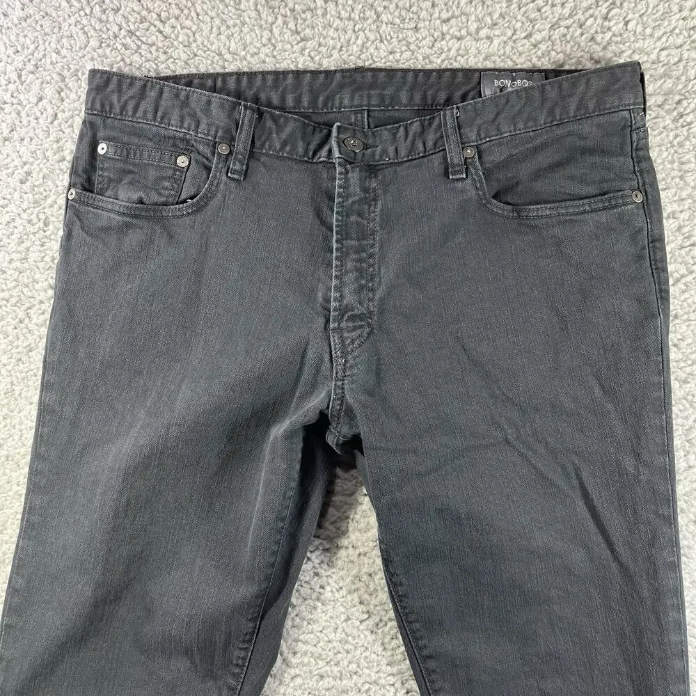 Bonobos Men Travel Jean Pants by Bonobos Black Stretch Denim Size 38x32